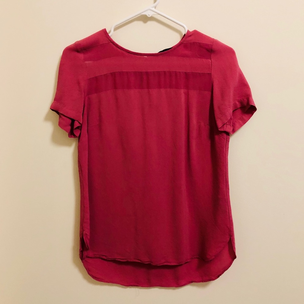 Pink M&S blouse. Such a pretty tone of pink!